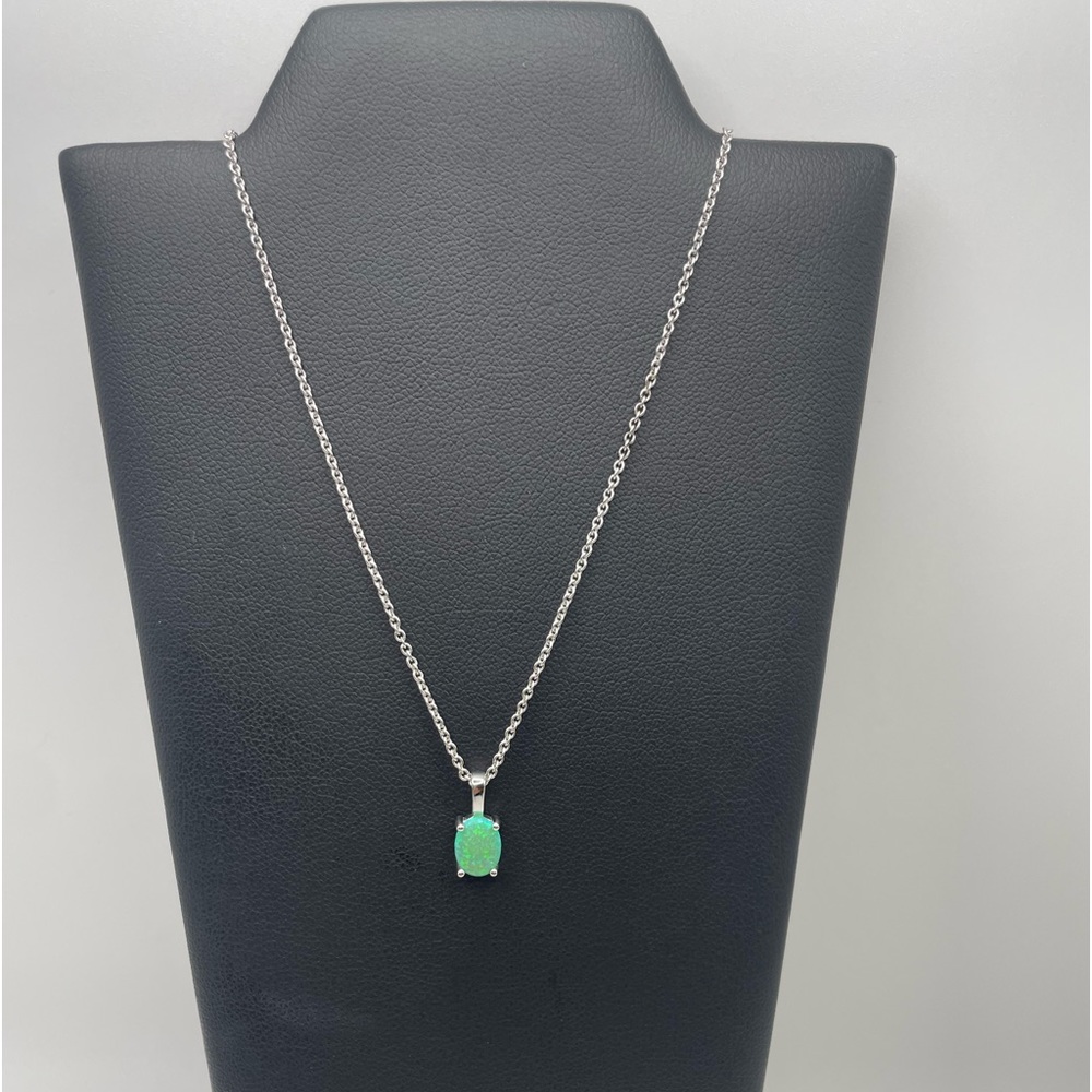 Green opal necklace